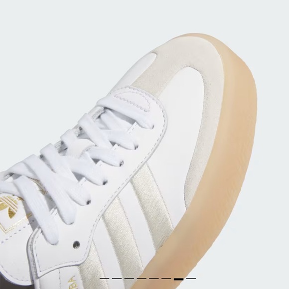 ADIDAS SAMBAE SHOES Off White / Aluminium / Gold Metallic - Picture 7 of 9